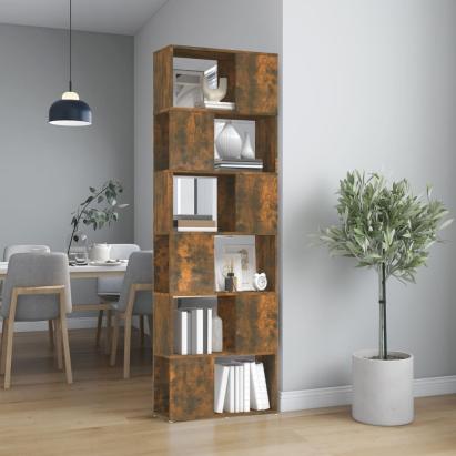Bibliotecă/Separator de cameră, stejar fumuriu, 60x24x186 cm GartenMobel Dekor