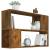 Bibliotecă, stejar fumuriu, 100x24x63 cm, lemn prelucrat GartenMobel Dekor