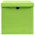 Cutii depozitare cu capace 10 buc. verde, 32x32x32 cm, textil GartenMobel Dekor