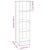 Bibliotecă cu 4 niveluri gri sonoma 40x24x143 cm lemn compozit GartenMobel Dekor