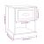 Noptiere, 2 buc, alb, 39x39x47,5 cm, lemn prelucrat GartenMobel Dekor
