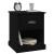 Noptiere, 2 buc, negru, 39x39x47,5 cm, lemn prelucrat GartenMobel Dekor