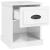 Noptiere, 2 buc, alb extralucios, 39x39x47,5 cm, lemn prelucrat GartenMobel Dekor