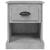 Noptiere, 2 buc, gri beton, 39x39x47,5 cm, lemn prelucrat GartenMobel Dekor