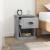 Noptiere, 2 buc, gri beton, 39x39x47,5 cm, lemn prelucrat GartenMobel Dekor