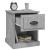 Noptiere, 2 buc, gri beton, 39x39x47,5 cm, lemn prelucrat GartenMobel Dekor