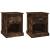 Noptiere, 2 buc., stejar afumat, 39x39x47,5 cm, lemn prelucrat GartenMobel Dekor