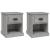 Noptiere, 2 buc., gri sonoma, 39x39x47,5 cm, lemn prelucrat GartenMobel Dekor