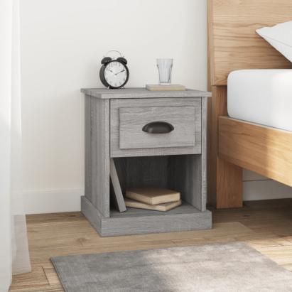 Noptiere, 2 buc., gri sonoma, 39x39x47,5 cm, lemn prelucrat GartenMobel Dekor