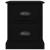 Noptiere, 2 buc, negru, 39x39x47,5 cm, lemn prelucrat GartenMobel Dekor