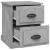 Noptiere, 2 buc, gri beton, 39x39x47,5 cm, lemn prelucrat GartenMobel Dekor
