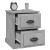 Noptiere, 2 buc, gri beton, 39x39x47,5 cm, lemn prelucrat GartenMobel Dekor