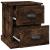 Noptiere, 2 buc., stejar afumat, 39x39x47,5 cm, lemn prelucrat GartenMobel Dekor