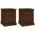 Noptiere, 2 buc., stejar maro, 39x39x47,5 cm, lemn prelucrat GartenMobel Dekor
