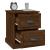 Noptiere, 2 buc., stejar maro, 39x39x47,5 cm, lemn prelucrat GartenMobel Dekor