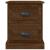 Noptiere, 2 buc., stejar maro, 39x39x47,5 cm, lemn prelucrat GartenMobel Dekor