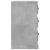 Noptieră, gri beton, 39x39x67 cm, lemn prelucrat GartenMobel Dekor