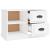Comodă TV, alb, 73x35,5x47,5 cm, lemn prelucrat GartenMobel Dekor