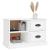 Comodă TV, alb, 73x35,5x47,5 cm, lemn prelucrat GartenMobel Dekor