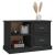 Comodă TV, negru, 73x35,5x47,5 cm, lemn prelucrat GartenMobel Dekor