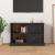 Comodă TV, negru, 73x35,5x47,5 cm, lemn prelucrat GartenMobel Dekor