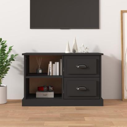 Comodă TV, negru, 73x35,5x47,5 cm, lemn prelucrat GartenMobel Dekor