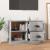 Comodă TV, gri beton, 73x35,5x47,5 cm, lemn prelucrat GartenMobel Dekor