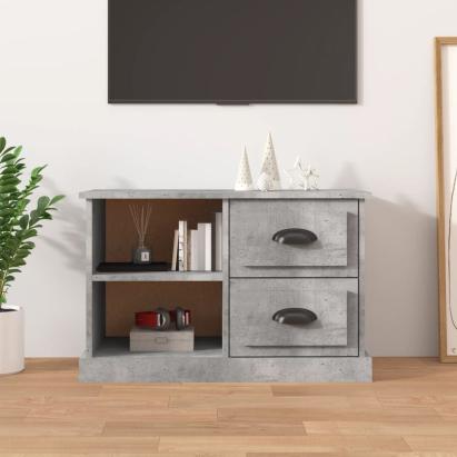 Comodă TV, gri beton, 73x35,5x47,5 cm, lemn prelucrat GartenMobel Dekor