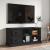 Comodă TV, negru, 102x35,5x47,5 cm, lemn prelucrat GartenMobel Dekor