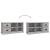 Comodă TV, gri sonoma, 102x35,5x47,5 cm, lemn prelucrat GartenMobel Dekor