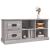 Comodă TV, gri sonoma, 102x35,5x47,5 cm, lemn prelucrat GartenMobel Dekor