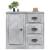 Servantă, gri beton, 70x35,5x67,5 cm, lemn prelucrat GartenMobel Dekor