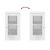 Servante, 2 buc., alb extralucios, 37,5x35,5x67,5 cm, lemn GartenMobel Dekor