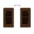 Servante, 2 buc. stejar maro, 37,5x35,5x67,5 cm, lemn prelucrat GartenMobel Dekor