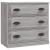 Servantă, gri sonoma, 70x35,5x67,5 cm, lemn prelucrat GartenMobel Dekor