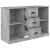 Servantă, gri beton, 104,5x35,5x67,5 cm, lemn prelucrat GartenMobel Dekor