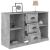Servantă, gri beton, 104,5x35,5x67,5 cm, lemn prelucrat GartenMobel Dekor