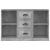 Servantă, gri beton, 104,5x35,5x67,5 cm, lemn prelucrat GartenMobel Dekor