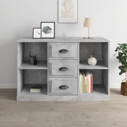 Servantă, gri beton, 104,5x35,5x67,5 cm, lemn prelucrat GartenMobel Dekor