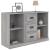 Servantă, gri sonoma, 104,5x35,5x67,5 cm, lemn prelucrat GartenMobel Dekor