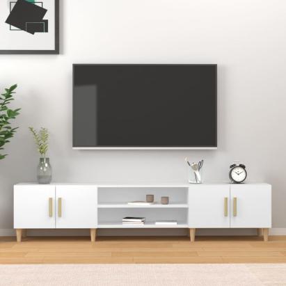 Comodă TV, alb, 180x31,5x40 cm, lemn prelucrat GartenMobel Dekor