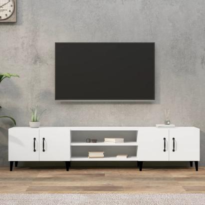 Comodă TV, alb, 180x31,5x40 cm, lemn prelucrat GartenMobel Dekor