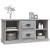 Comodă TV, gri sonoma, 99,5x35,5x48 cm, lemn prelucrat GartenMobel Dekor