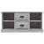 Comodă TV, gri sonoma, 99,5x35,5x48 cm, lemn prelucrat GartenMobel Dekor