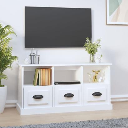Comodă TV, alb, 100x35x50 cm, lemn prelucrat GartenMobel Dekor