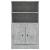 Dulap înalt, gri beton, 60x35,5x103,5 cm, lemn prelucrat GartenMobel Dekor
