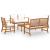 Set mobilier de grădină cu perne, 5 piese, lemn masiv acacia GartenMobel Dekor