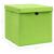 Cutii depozitare cu capace 4 buc. verde, 32x32x32 cm, textil GartenMobel Dekor