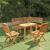 Set mobilier bistro, 4 piese, lemn masiv de acacia GartenMobel Dekor