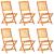 Set mobilier de grădină pliabil, 7 piese, lemn masiv acacia GartenMobel Dekor